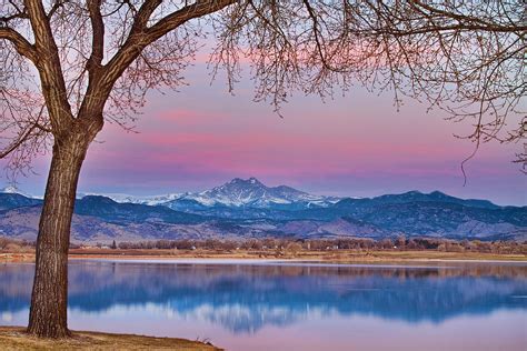 Peaceful Early Morning First Light Longs Peak View Photograph By James
