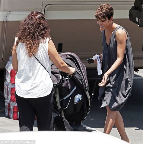 Halle Berry Lights Up With Joy At Visit From Seven Month Old Son Maceo On Set Of Extant Daily