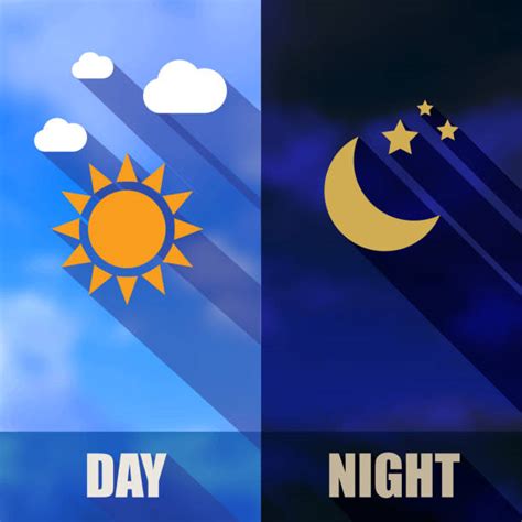Day and night cartoon scene. Waking Up Clip Art, Vector Images & Illustrations - iStock