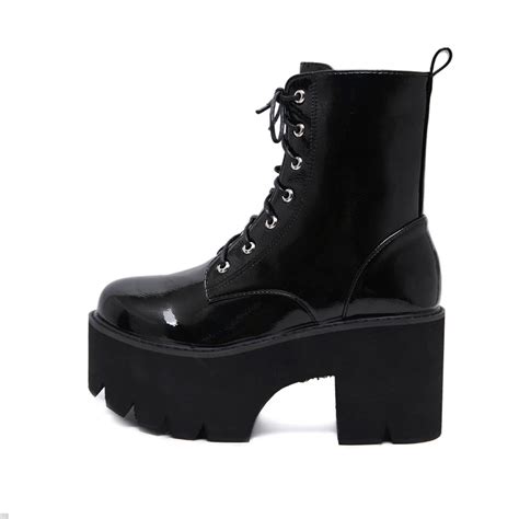 goth grunge platform boots kokopiecoco