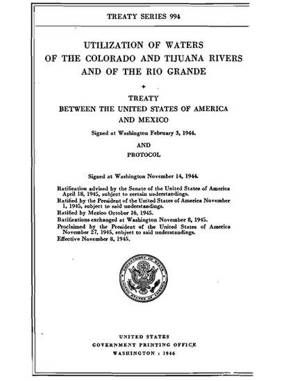 El Tratado Por El Que México Le Debe Agua A Estados Unidos Y Por Qué