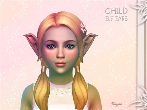 Child Elf Ears By Suzue Elf Ears Sims 4 Children Sims 4