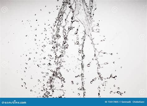 Waterfall On A White Background Stock Image Image Of Flowing Flight