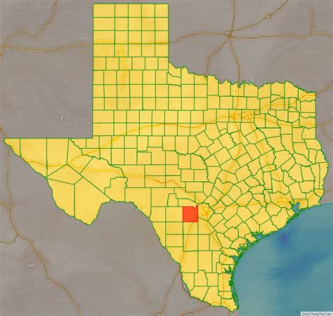 Map Of Medina County Texas