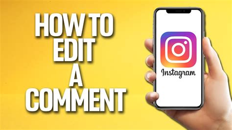 How To Edit A Comment On Instagram Tutorial Youtube