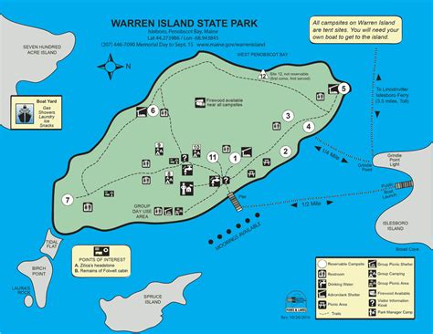 Campground Maps State Parks And Public Lands Maine Dacf