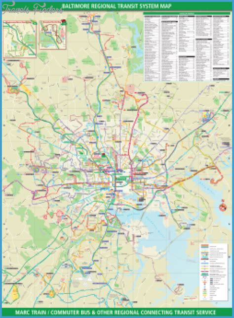 Baltimore Subway Map Travelsfinderscom