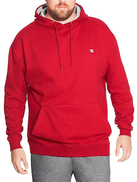 champion champion mens big and tall fleece pullover hoodie with mesh lined hood