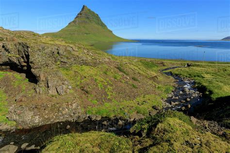 River By Kirkjufell Mountain In Grundarfjordur Iceland Europe Stock