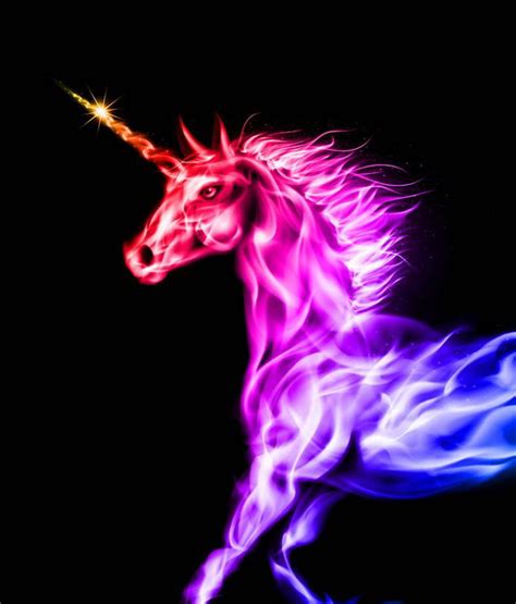 1366x1600 Colorful Neon Unicorn Horse 1366x1600 Resolution Wallpaper