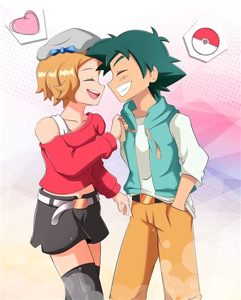 Ash X Serena Amourshipping Date By Bicoitor On Deviantart Pokemon Ash And Serena Ash And