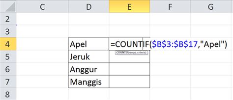 Rumus Excel Menghitung Jumlah Nama Yang Sama