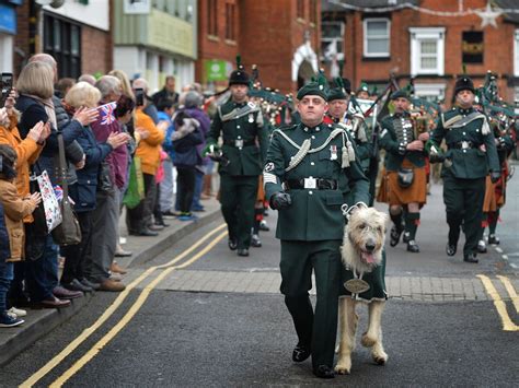 1st Battalion The Royal Irish Regiment Crowds Out In Force For