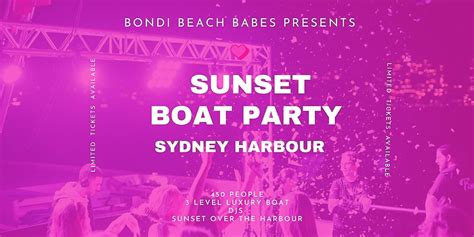 Bondi Beach Babes Sunset Boat Party Humanitix