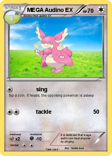 Pokémon Mega Audino Ex 1 1 Sing My Pokemon Card
