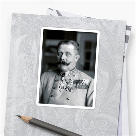Archduke Franz Ferdinand Of Austria Portrait 1914 Sticker By