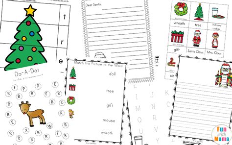 christmas worksheets kindergarten   printable christmas