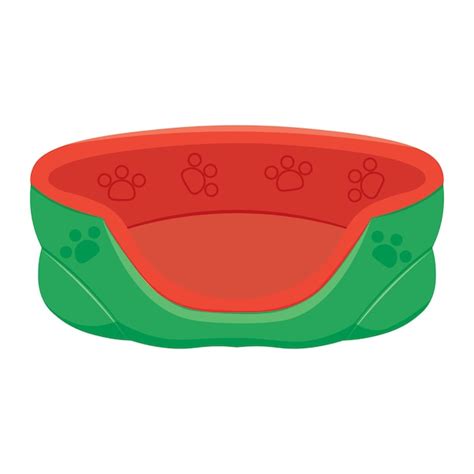 Premium Vector Dog And Cat Bed Vector Illustration Isolated On A