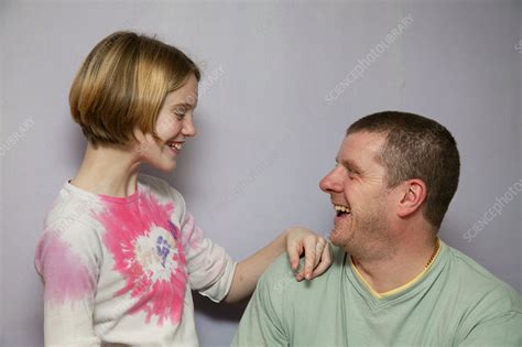 Father And Daughter Laughing Together Stock Image C0464904 Science Photo Library