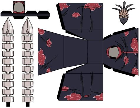 Cool Naruto Papercraft Anime Paper Paper Toys Paper Crafts