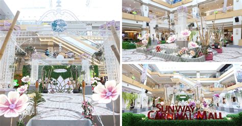 Sunway Carnival Mall Spruced Up With Geranium Flowers For Hari Raya