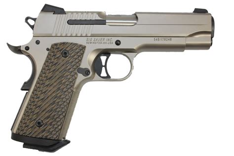 Sig Sauer 1911 Nickel Compact 45 Acp Semi Automatic Pistol Al Simmons