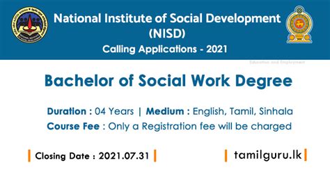 Bachelor Of Social Work Degree 2021 Nisd