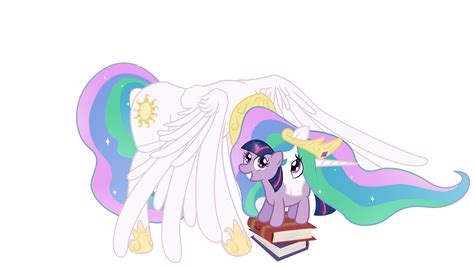 Princess Celestia And Twilight Sparkle Drawn By Minimoose772 Bronibooru