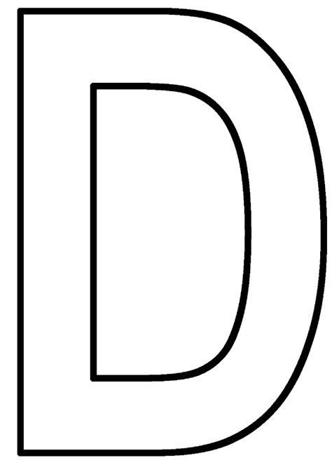 Printable Letter D Outline Printable World Holiday