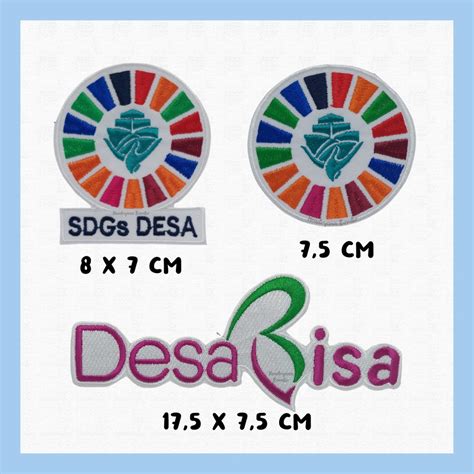 Jual Bordir Logo SDGs Desa Bisa Patch Badge Bet Emblem Shopee Indonesia