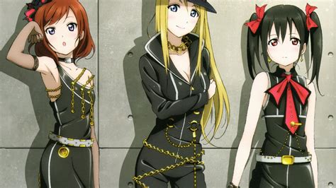 Dress Blond Beautiful Group Twin Tail Anime Hot Beauty Anime