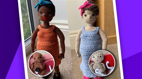 Mom Makes Viral Birth Videos With Hand Crocheted Pregnant Dolls