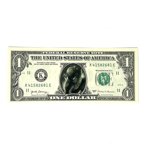Spiderman Famous Face Dollar Bill