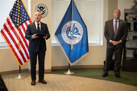 DHS Secretary Alejandro Mayorkas Presentation of Distinguished Service width=