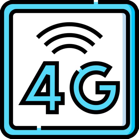 4g Detailed Straight Lineal Color Icon