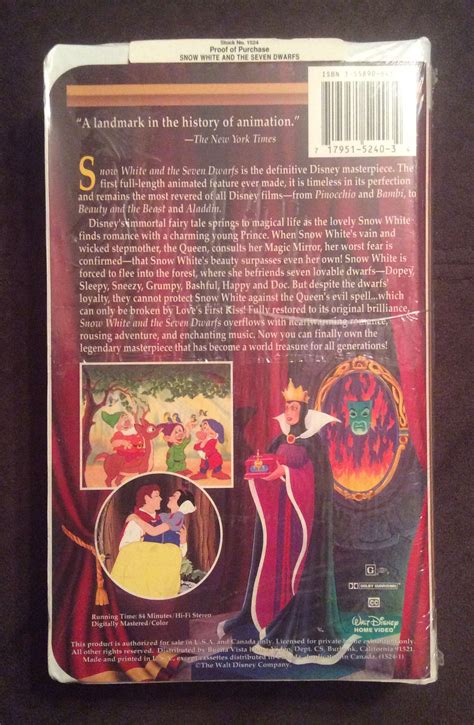 History Of Animation Seven Dwarfs The Seven Vhs The New York Times