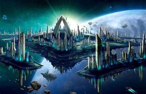 World Of Fantasy And Imagination Which Depict Future Cities Dreamy