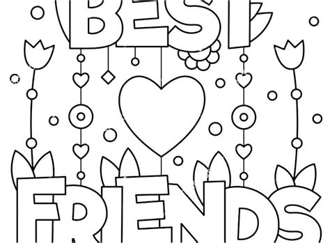 Best friend coloring pages printable bff sign download cute the. 2Bff Coloring Page / Two Best Friends Girls Coloring Pages ...
