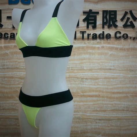 Custom Private Label Ribbed Nice Quality Sexy Girl Bikini Swimwear Wide Under Bust Bikini Top