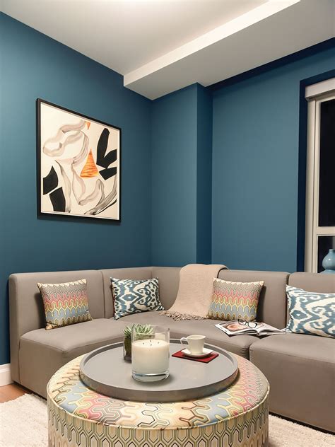 This Cool Blues Easy To Live With In Any Style Of House Living Room
