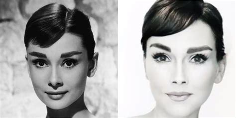 Audrey Hepburn Makeup Transformation How To Do Audrey Hepburns