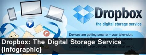 Dropbox The Digital Storage Service Infographic