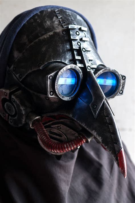 Plague Doctor Mask Halloween Costume Cosplay Led Steam Punk Cyberpunk