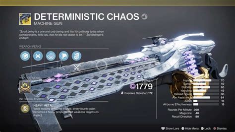 How To Get The Deterministic Chaos Exotic Machine Gun Destiny 2