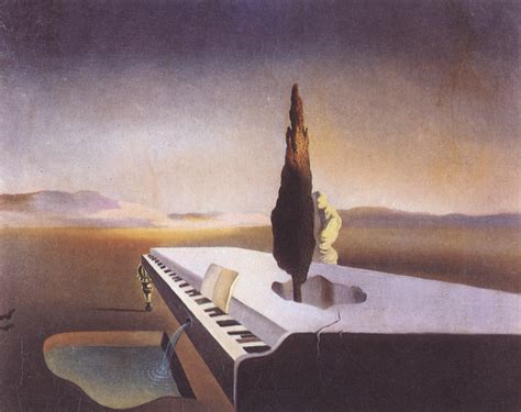 Necrophiliac Fountain Flowing From A Grand Piano Salvador Dali