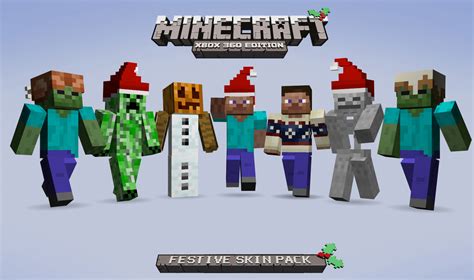 Minecraft Xbox 360 Edition Festive Skin Pack On Sale News Moddb