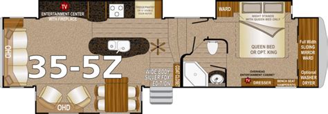 35 5z Arctic Fox 5th Wheel Floor Plans Arctic Fox Camper Floor