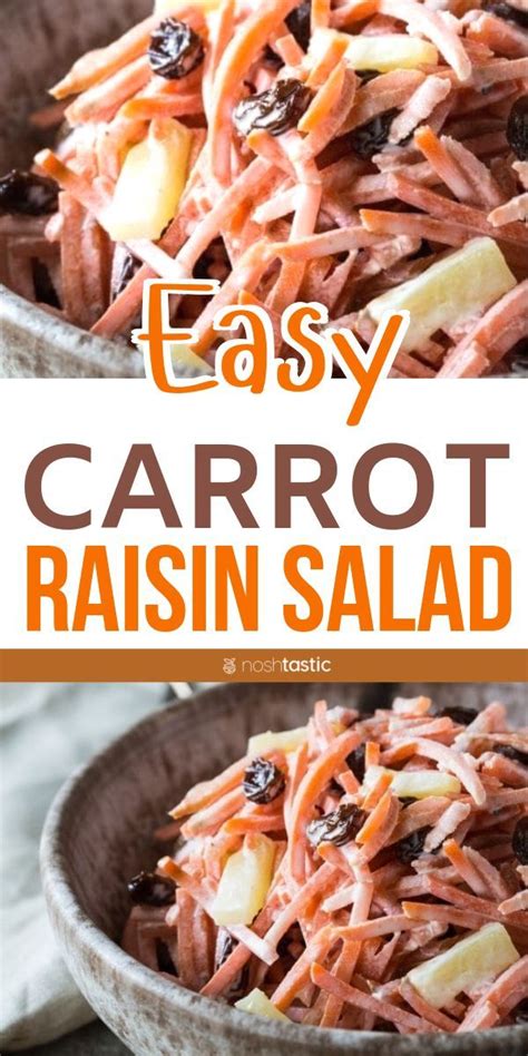 As the foodies say, it's the mouthfeel that makes it not work. 5 Minute Carrot Raisin Pineapple Salad! | Carrot raisin ...