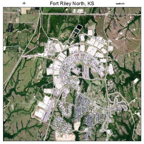 Aerial Photography Map Of Fort Riley North Ks Kansas