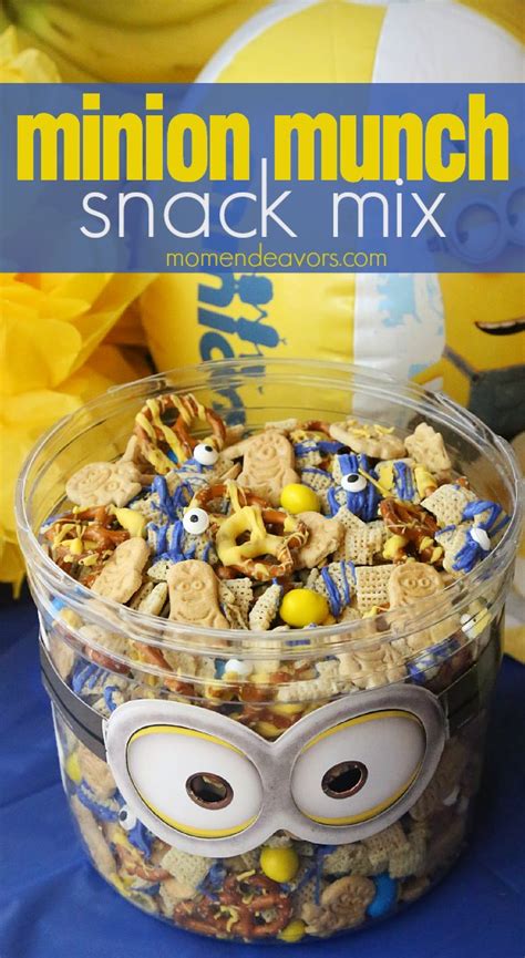 Minion Munch Snack Mix Recipe Mom Endeavors